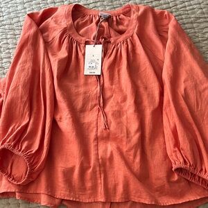 a new day Coral Blouse